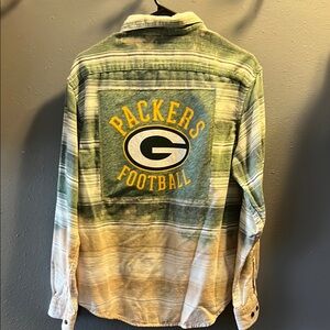 Green Bay Packers FootballFlannel Shirt